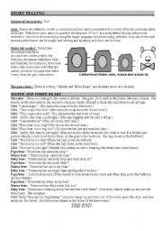 English Worksheet: Story Telling by using 