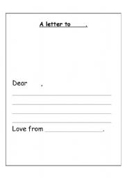 English Worksheet: Basic Letter format