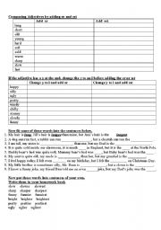 English Worksheet: Comparison of Adjectives