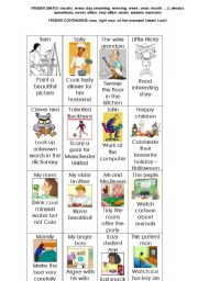English Worksheet: Present Simple / Present Continouos