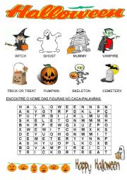 English Worksheet: HALLOWEENSEARCH