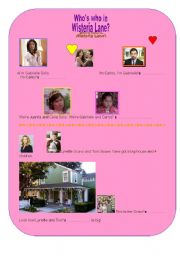 English worksheet: Whos who in Wisteria Lane?