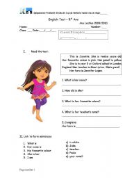 English Worksheet: English test for young beginners