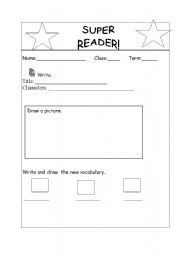 English worksheet: Reading time!
