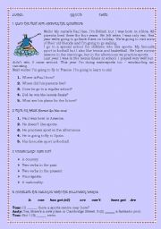 English Worksheet: Sports