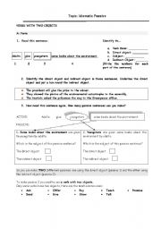 English Worksheet: Idiomatic Passive