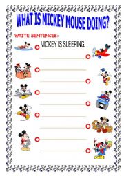 English Worksheet: PRESENT CONTINUOUS 