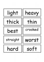 English Worksheet: Adjective Flashcards round 2