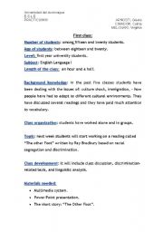 English worksheet: lesson plan culture shock