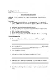 English worksheet: Daily Inquiry