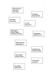 English worksheet: FAMOUS RELATIVES