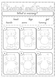 English Worksheet: Whats missing? part 1