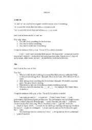 English Worksheet: Articles: A, An & The