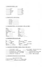 English worksheet: test