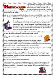 English Worksheet: Halloween