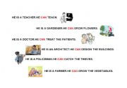 English Worksheet: CAN