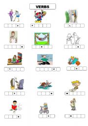 English worksheet: verbs