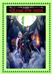 English Worksheet: MOVIE ACTIVITY FOR CHRISTMAS - THE NIGHTMARE BEFORE CHRISTMAS (part 1) - 3 pages