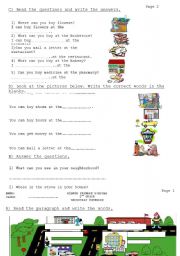 English worksheet: Community 2