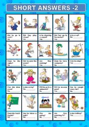 English Worksheet: SHORT ANSWERS 2