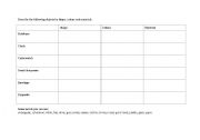 English Worksheet: describing things