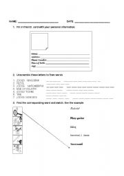 English worksheet: Presentation