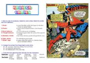 English Worksheet: COMICS Part 1 of 5 - Superman extracts and activities