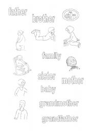 English worksheets family