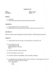 English Worksheet: Family tree