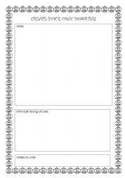 English Worksheet: Create a Halloween  monster