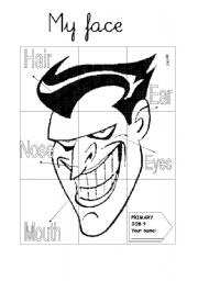 Bad guy face board 