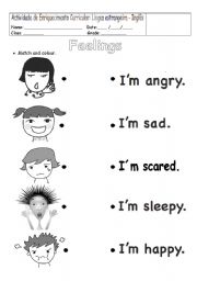 English Worksheet: Feelings