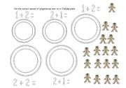 English Worksheet: gingerbread man addition