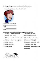 English Worksheet: SHOULD