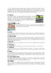 English Worksheet: Irish words