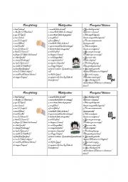 English Worksheet: Vocabulary: Parts of the body and diseases