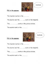 English worksheet: workers