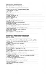 English Worksheet: Exercises: Reported speech