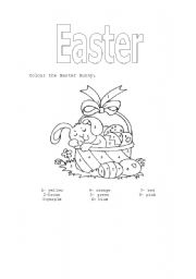 English worksheet: EASTER BUNNY