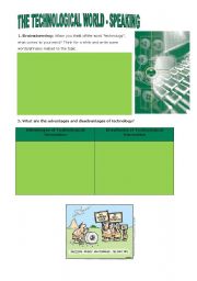 English Worksheet: The technological world