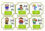 English Worksheet: Address cards