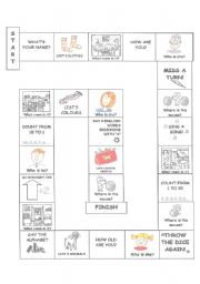 English Worksheet: Snakes and ladders