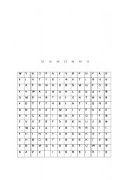 English Worksheet: Numbers