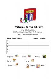 English Worksheet: Welcome to the Library: The Dewey Decimal System