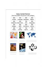 English worksheet: Dewey Decimal System Exercise