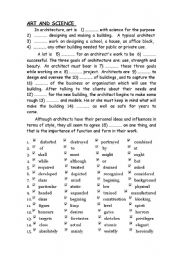 English Worksheet: Multiple-choice cloze