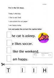English Worksheet: Basic Sentences