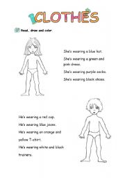 English Worksheet: Clothes