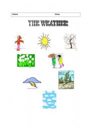 English worksheet: weather