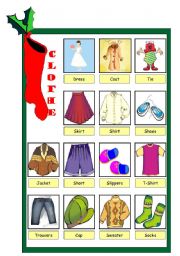 English Worksheet: Clothes 